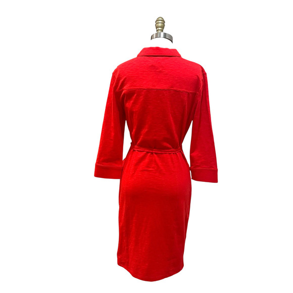NWT Boden Tara Jersey Shirt Dress Womens 10 Medium Red - Picture 6 of 14
